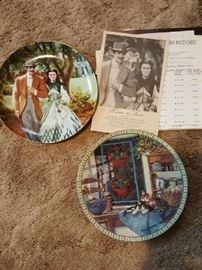Commemorative Plates - Gone with the Wind, cats