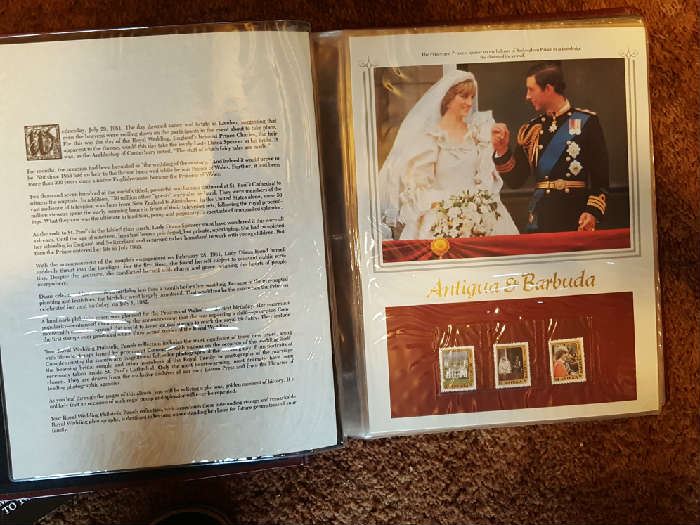 Royal Wedding Stamp Book and photos Philatelic Panels Collection.