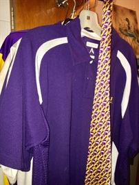 Lots of LSU and Saints memorabilia and clothing!