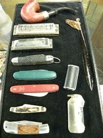 Pocket Knives, Harmonica's, Pipe & Lighters