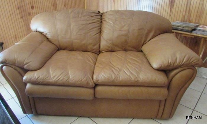 Leather Loveseat