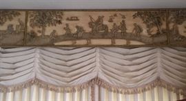 Handmade Custom Valance Paper Mache on Wood (AMAZING!)