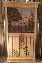 Hand Painted Cabinet