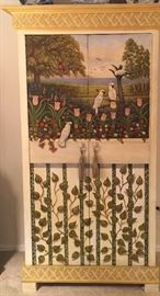 Hand Painted Cabinet