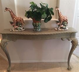 Entry Table Hand Painted