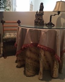 Table w Custom Linens