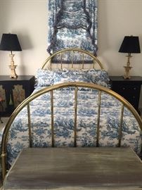 Vintage Brass Queen Bed Frame