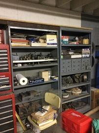 Cabinets in tool shop 