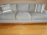 Ethan Allen couch & loveseat in a high quality fabric.