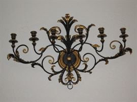 Ornate Brass Candle Holder