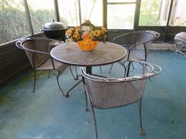 4 Piece Iron Outdoor Furniture Set