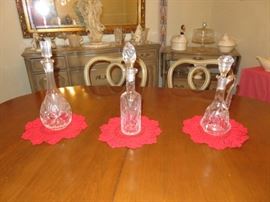 Hand-Cut Crystal Decanters