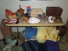 Vintage Sewing Baskets and Buttons