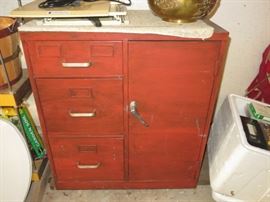 Vintage Metal File Cabinet