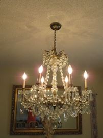 Large Antique Gorgeous Chandelier.