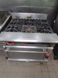 Vulcan 6 Burner 36" Gas Range With Oven Below