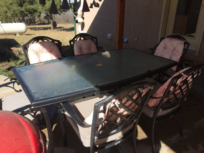 patio table with 6 chairs