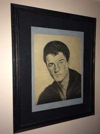 Original chalk painting of Elvis!!