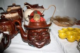 Fireman teapot from England