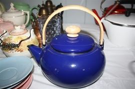 Enamel metal tea pot
