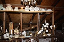 Lots of things for lamps and some lamps