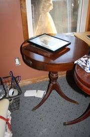 Round vintage side table