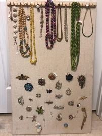 Vintage jewelry with names such as Lisner, Sara Coventry, Judy Lee