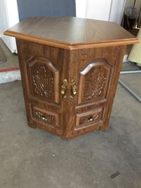 Octagon wooden cabinet