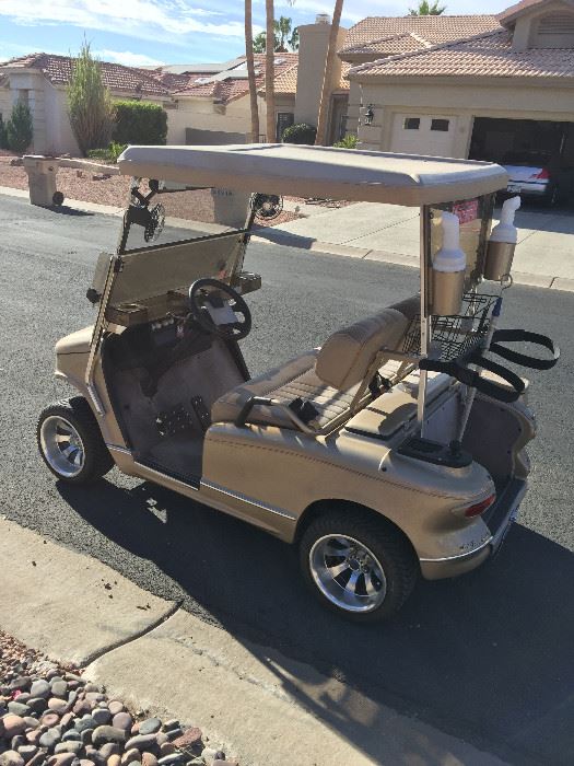 2009 Western Golf Cart   Clean title  been serviced regularly at A-1, street legal,  2 fans in front seat, removable screen for top part of windshield, turn signals, horn, seat belts, sand bottle and built in beverage cooler.
