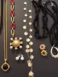 Costume jewelry by Trifari and others.