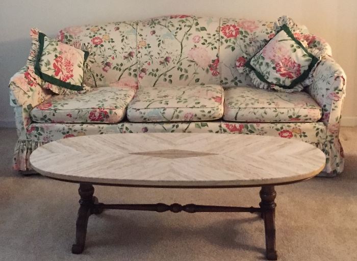 Floral Sofa and Marble Coffee Table
AVAILABLE FOR PRESALE