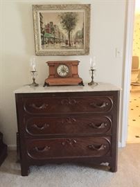 Marble Top Antique Chest