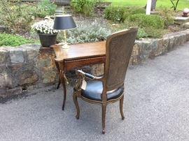 Bodart desk and Leather chair with nailheads