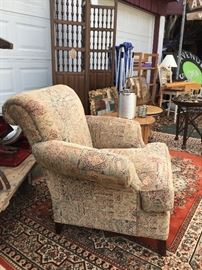 Chenille club chair
