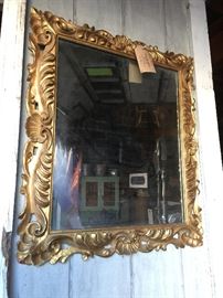 Beautiful gilt vintage mirror.
