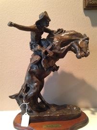 "The Bronco Buster" - Frederic Remington reproduction by Chesapeake