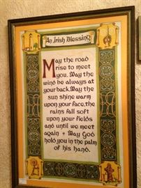An Irish blessing . . ."May the road rise to meet you . . ."