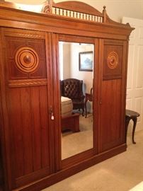 Outstanding extra large mirrored armoire