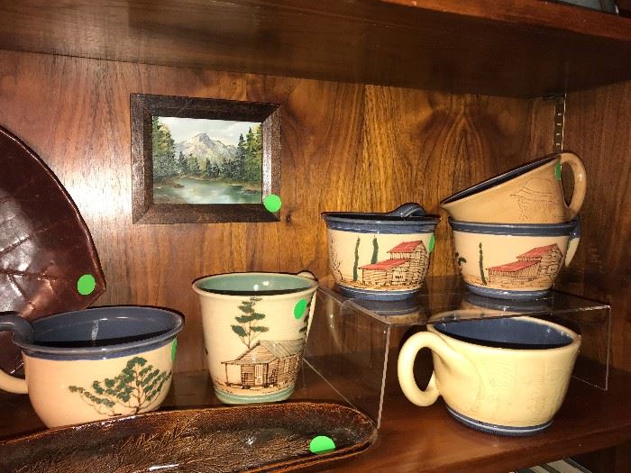 6 pieces of our client's favorite pottery - Winton and Rosa Eugene of Cowpens, SC.