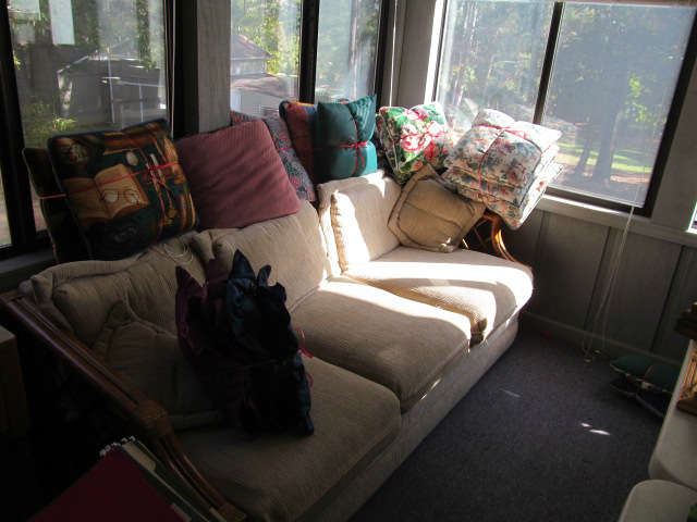 Sun porch sofa