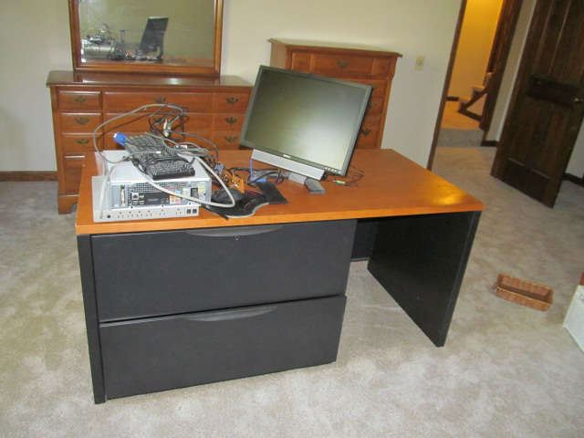 Metal office desk