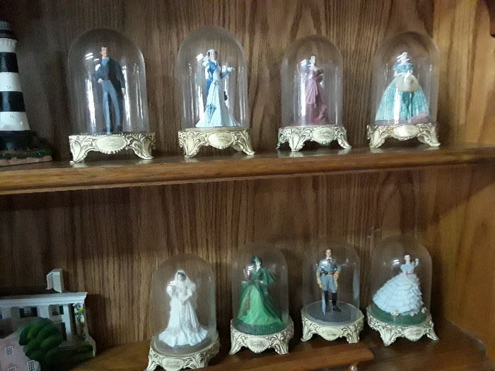 Franklin Mint Gone with the Wind figurines.