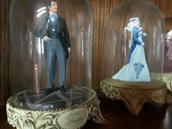 Franklin Mint Gone with the Wind figurines.