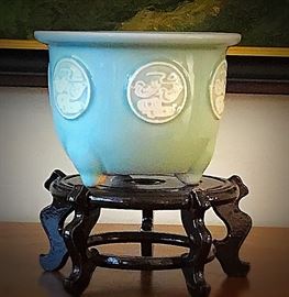 Asian style planter and stand.
$20