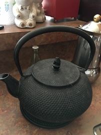 Asian cast iron tea pot. Price at Estate Sale: $12