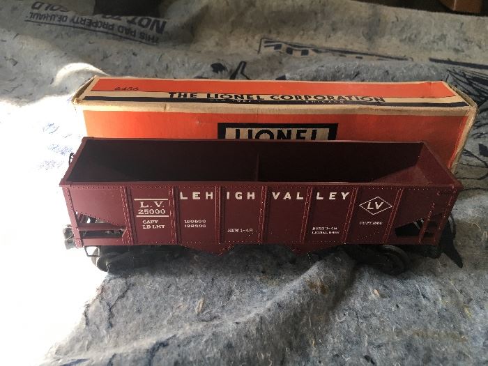 Lionel Electric Trains Red hopper car #6456. Lionel Electric Trains. This item will be sold as a complete collection for $2,000. It is the only product that will not be discounted on Saturday, 11/18.
