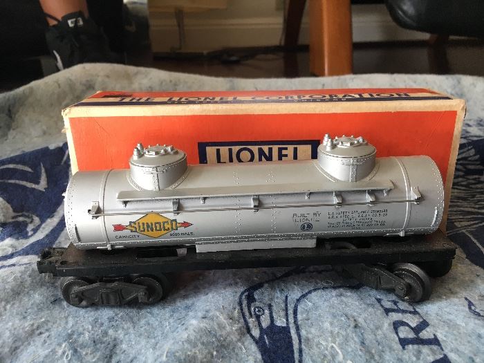Lionel Electric Trains tank car #6465. Lionel Electric Trains. This item will be sold as a complete collection for $2,000. It is the only product that will not be discounted on Saturday, 11/18.