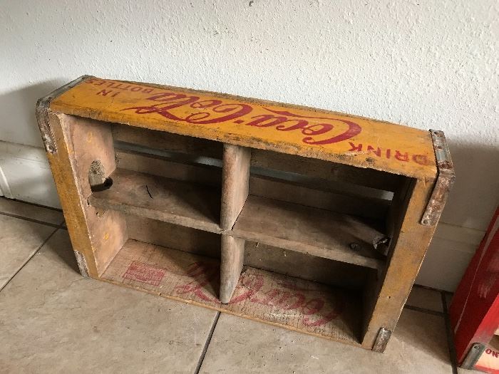 Vintage wooden Coca-Cola crate. Price at estate sale: $40