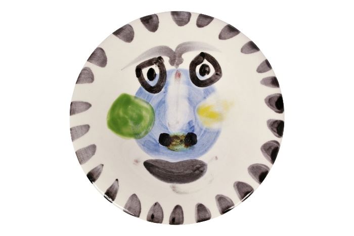 Picasso Madoura Glazed Earthenware Plate- Face No. 202