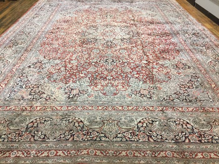 A Finely Hand Knotted Silk Kashan Carpet - 10' X 14', Apx $12,000 - $15,000 
